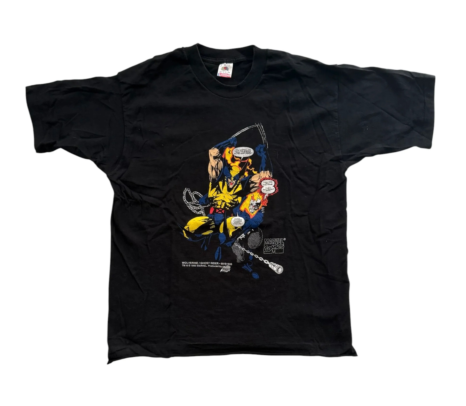 Vintage Wolverine Ghost Rider 90s Marvel T-Shirt Vintage Wolverine Ghost Rider 90s Marvel T-Shirt