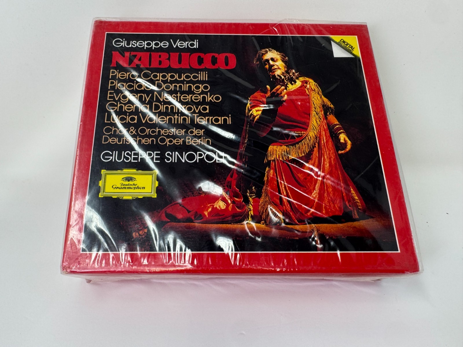 Verdi Nabucco Sinopoli CD Box Set Deutsche Grammophe NEW Sealed Verdi Nabucco Sinopoli CD Box Set Deutsche Grammophe NEW Sealed