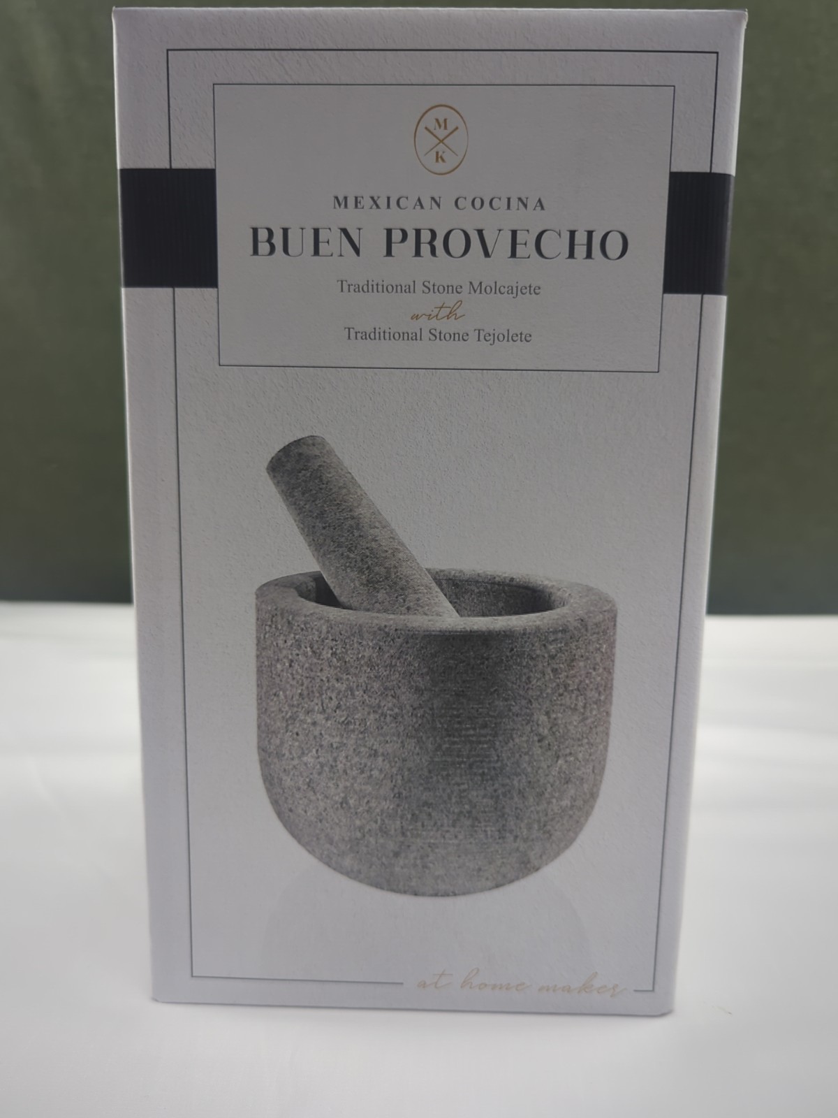 Traditional Mexican Volcanic Stone Molcajete Mortar & Pestle Handmade Made 8 In.