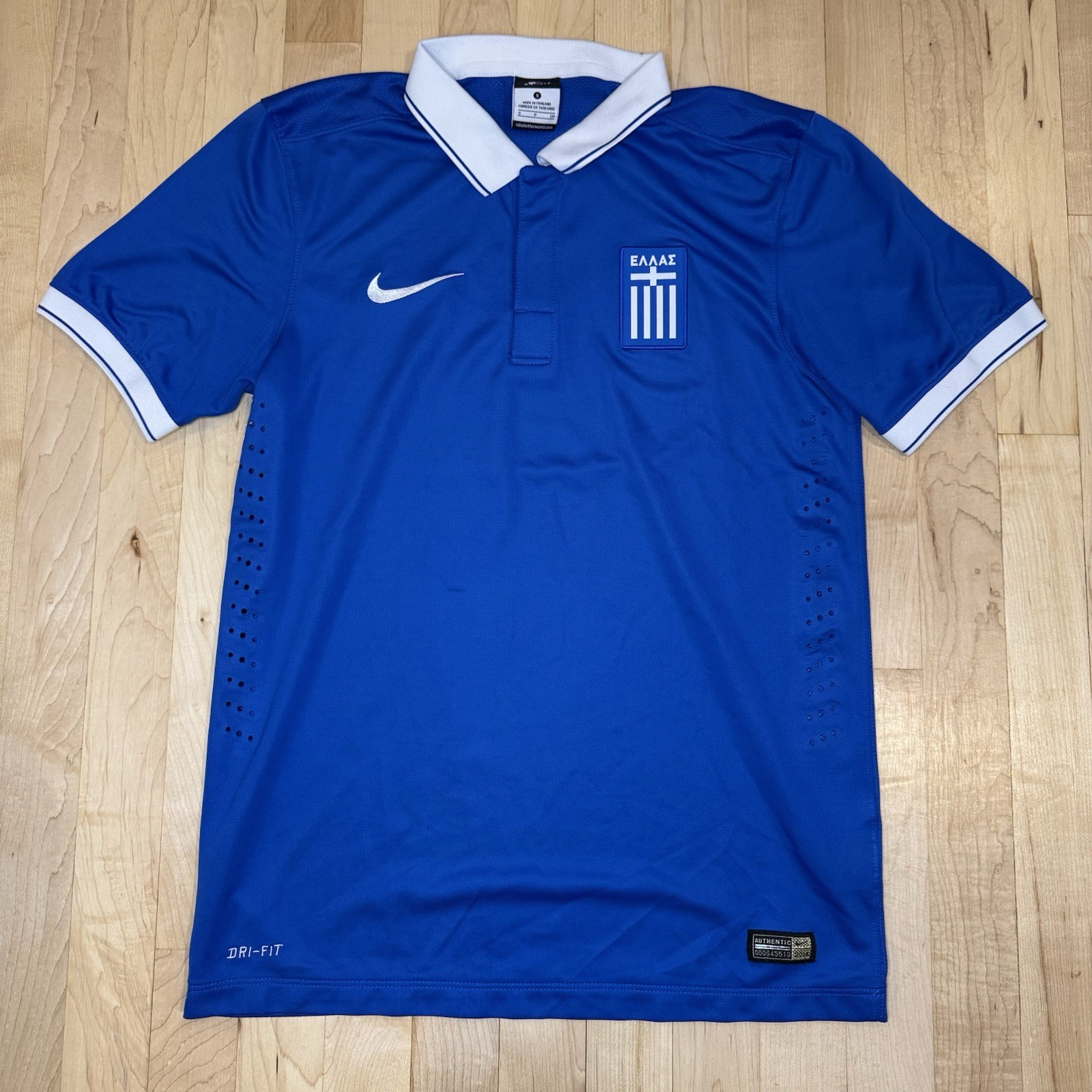 Nike Greece 2014 World Cup Away Jersey Mens Small Blue Ellas Football Shirt Kit Nike Greece 2014 World Cup Away Jersey Mens Small Blue Ellas Football Shirt Kit