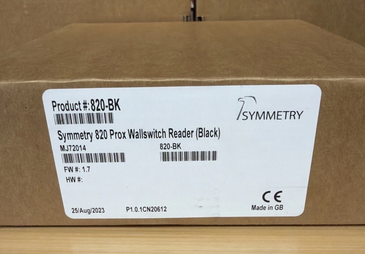 NEW AMAG Symmetry 820-BK Prox Wallswitch Reader Black