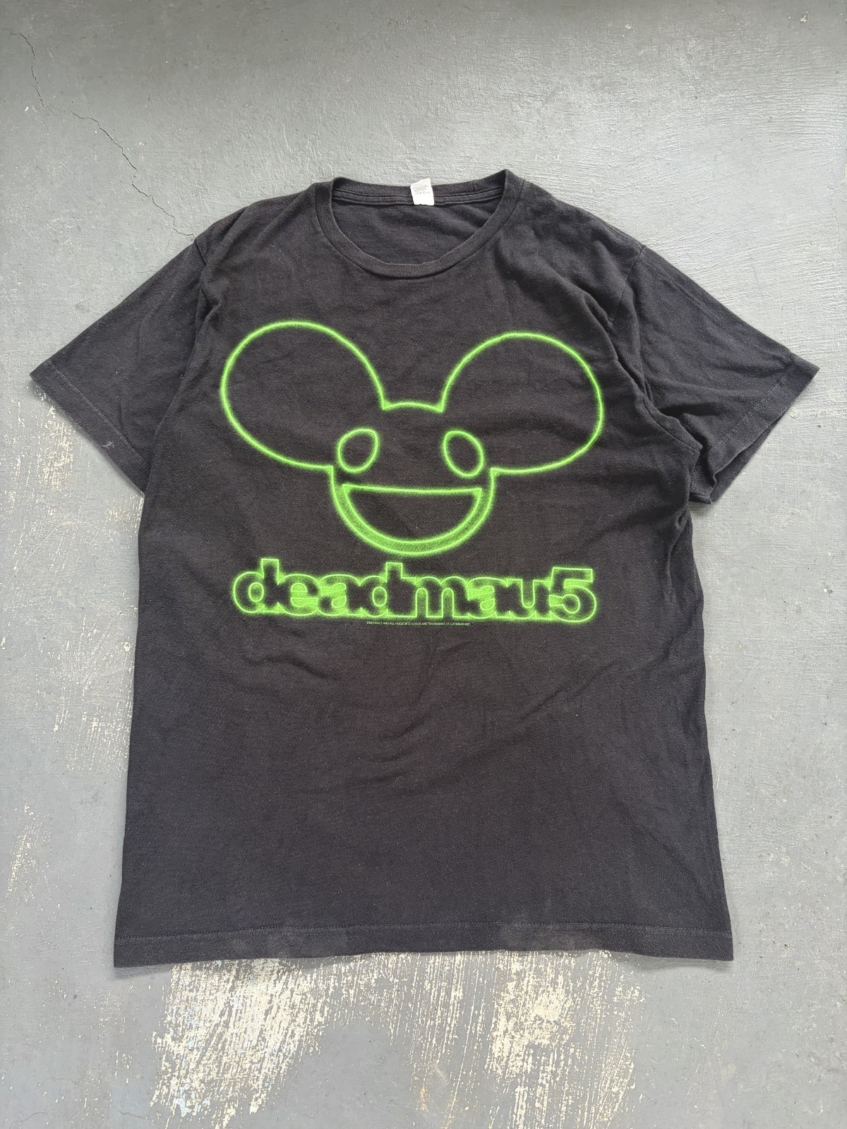 Vintage 2000s Deadmau5 Neon Electronic Band Tshirt Vintage 2000s Deadmau5 Neon Electronic Band Tshirt