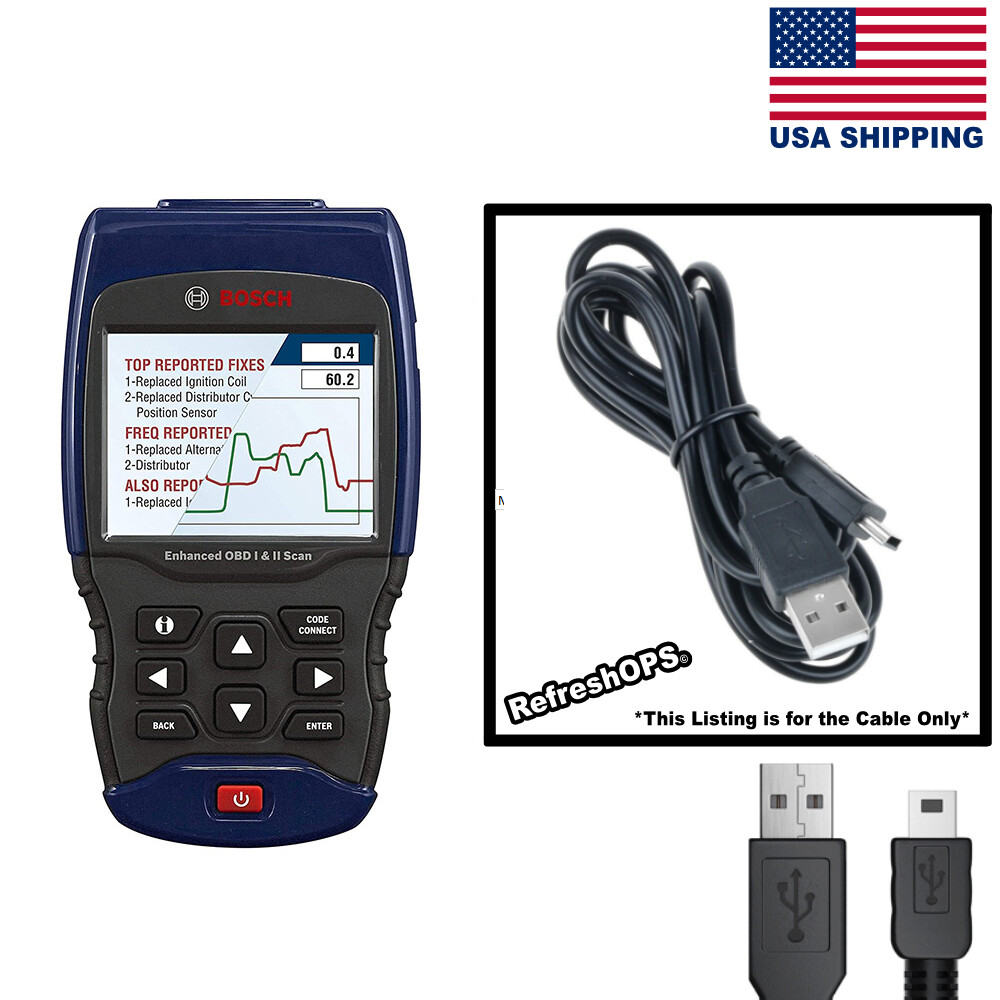 BOSCH Automotive Tools OBD 1300 Trilingual Scan USB Power Cable Replacement