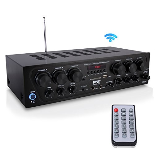 Pyle PTA62BT.5 6 Channel Audio Bluetooth Home Amplifier Receiver System