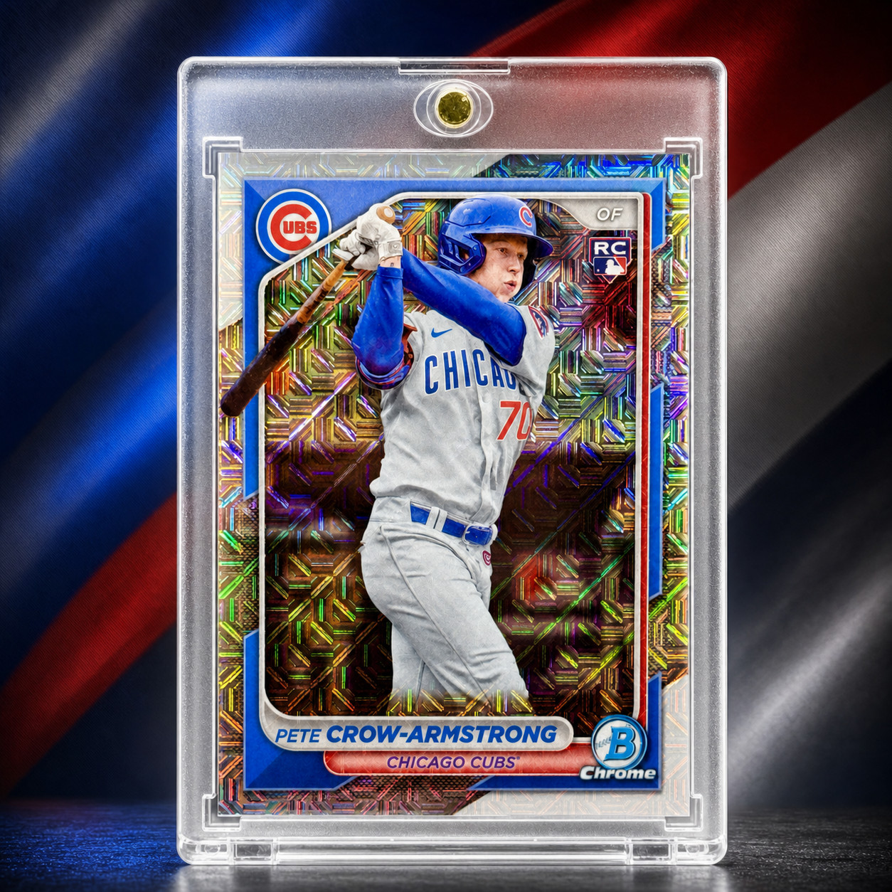 2024 Pete Crow-Armstrong Rare Rookie Refractor Investment Card Bowman SSP Mint