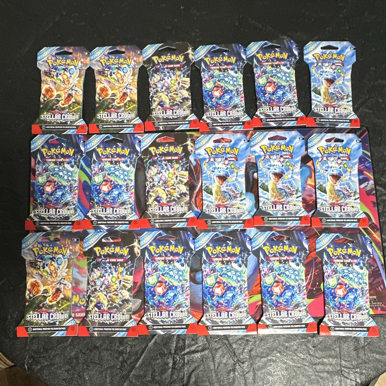 Pokémon TCG Stellar Crown Booster Pack Lot 18 Packs English 10 Cards Each Pokémon TCG Stellar Crown Booster Pack Lot 18 Packs English 10 Cards Each