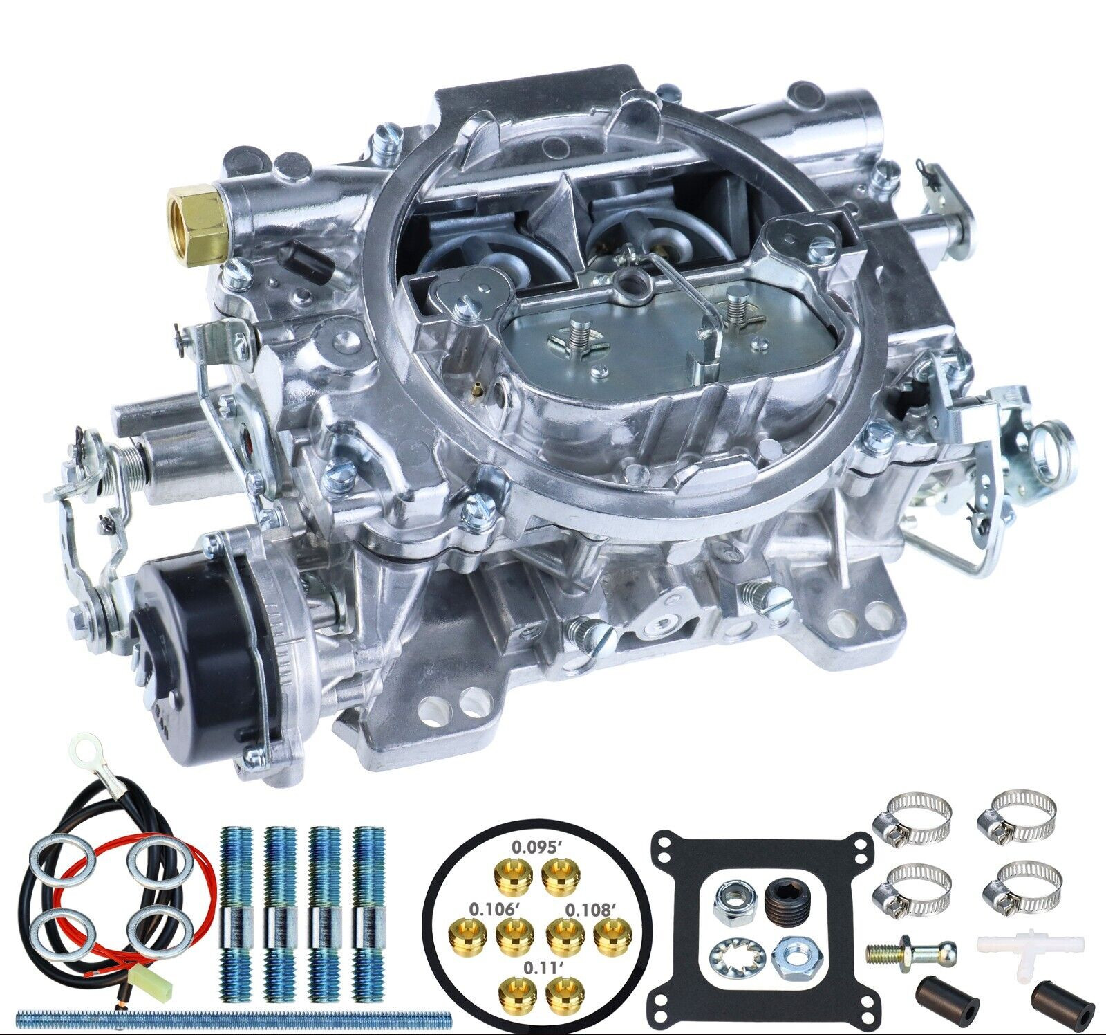 4 Barrel Marine Carburetor Replace Edelbrock 1409 Electric Choke Carb 600 CFM 4 Barrel Marine Carburetor Replace Edelbrock 1409 Electric Choke Carb 600 CFM