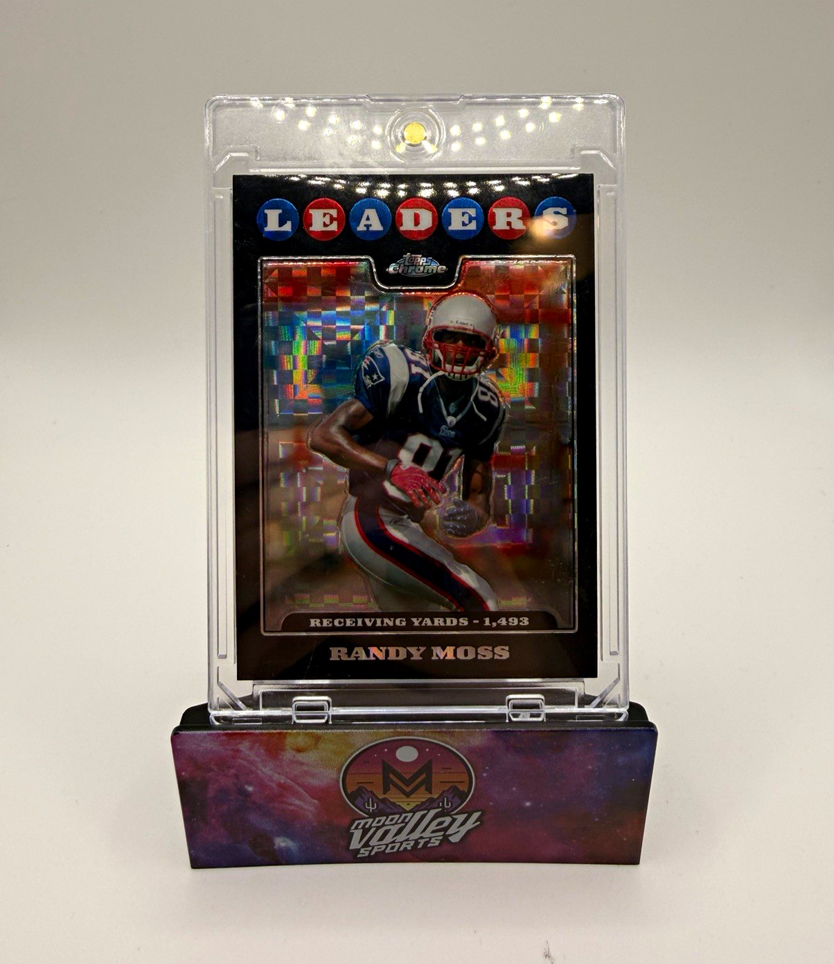 2008 Topps Chrome Leaders X-Fractor - Randy Moss Patriots RARE 2008 Topps Chrome Leaders X-Fractor - Randy Moss Patriots RARE