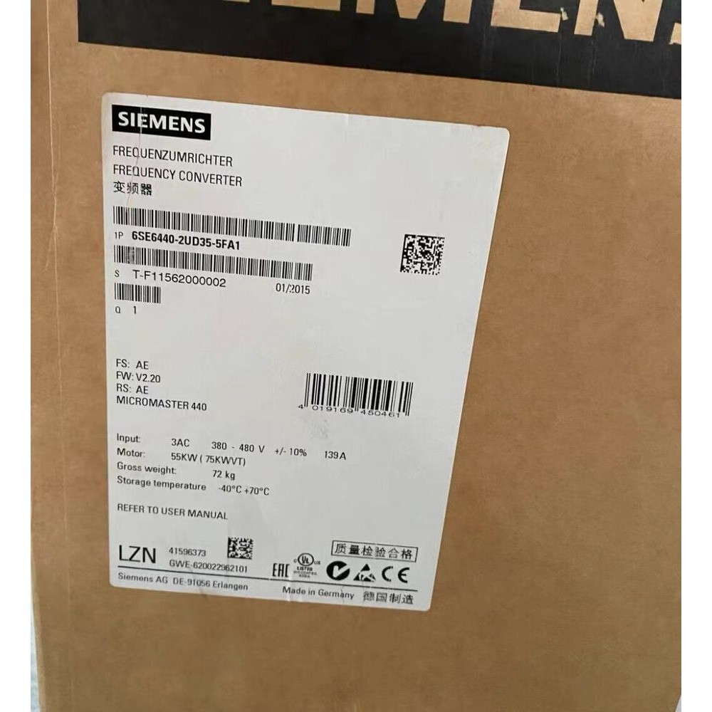 6SE6440-2UD35-5FA1 1PCS NEW Sealed SIEMENS MICROMASTER 440 6SE6440-2UD35-5FA1 6SE6440-2UD35-5FA1 1PCS NEW Sealed SIEMENS MICROMASTER 440 6SE6440-2UD35-5FA1