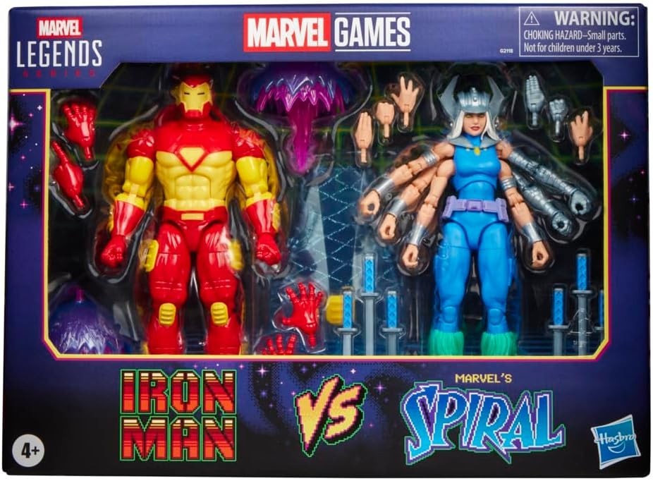 Marvel Legends Series Iron Man vs Spiral 6-Inch Action Figures Marvel Legends Series Iron Man vs Spiral 6-Inch Action Figures