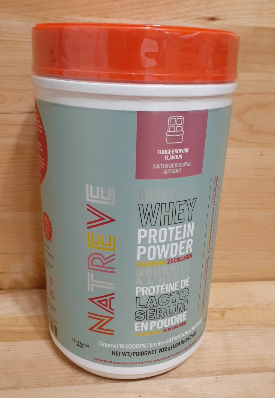 NATREVE New Zealand 100% Grass-Fed Whey Protein Powder FUDGE BROWNIE 24.7 no gmo NATREVE New Zealand 100% Grass-Fed Whey Protein Powder FUDGE BROWNIE 24.7 no gmo