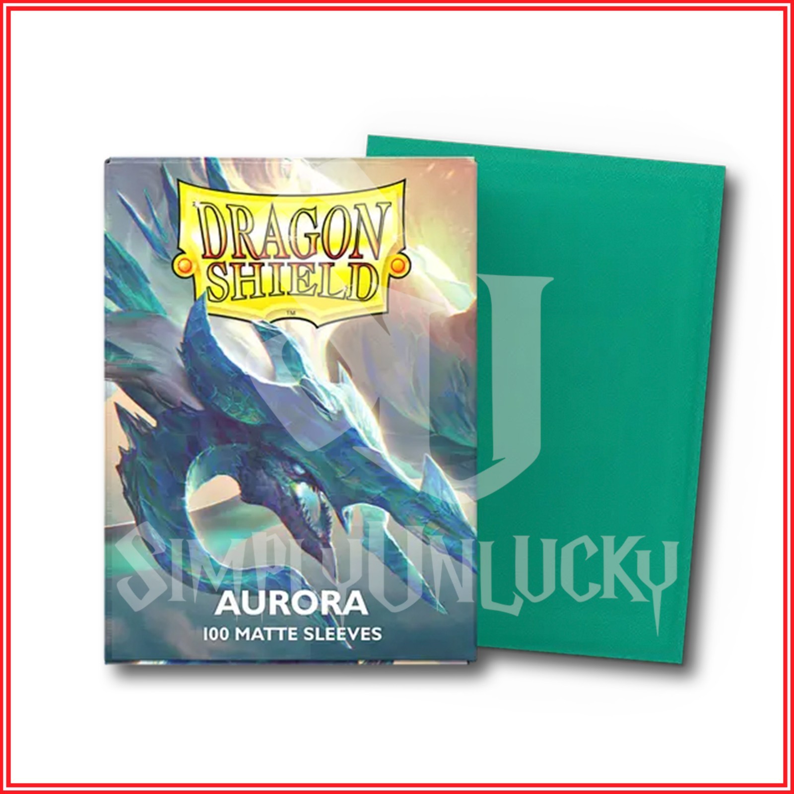 Aurora 100 Matte Dragon Shield Sleeves Standard Size🐉for MTG Pokémon DBS UA DGM