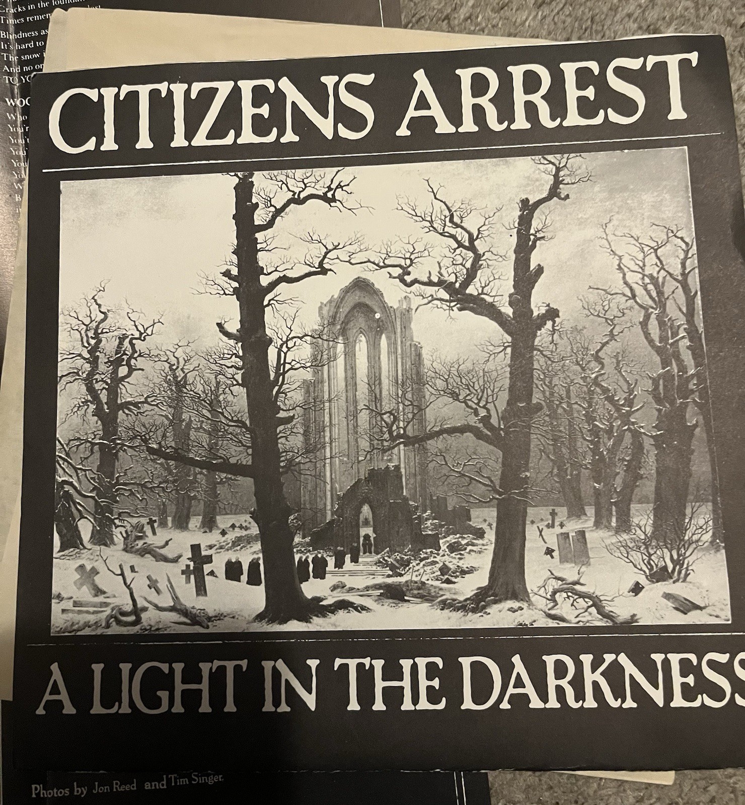 Citizens Arrest Original Complete Wardance 1990 Vinyl LP A Light In Darkness M Citizens Arrest Original Complete Wardance 1990 Vinyl LP A Light In Darkness M