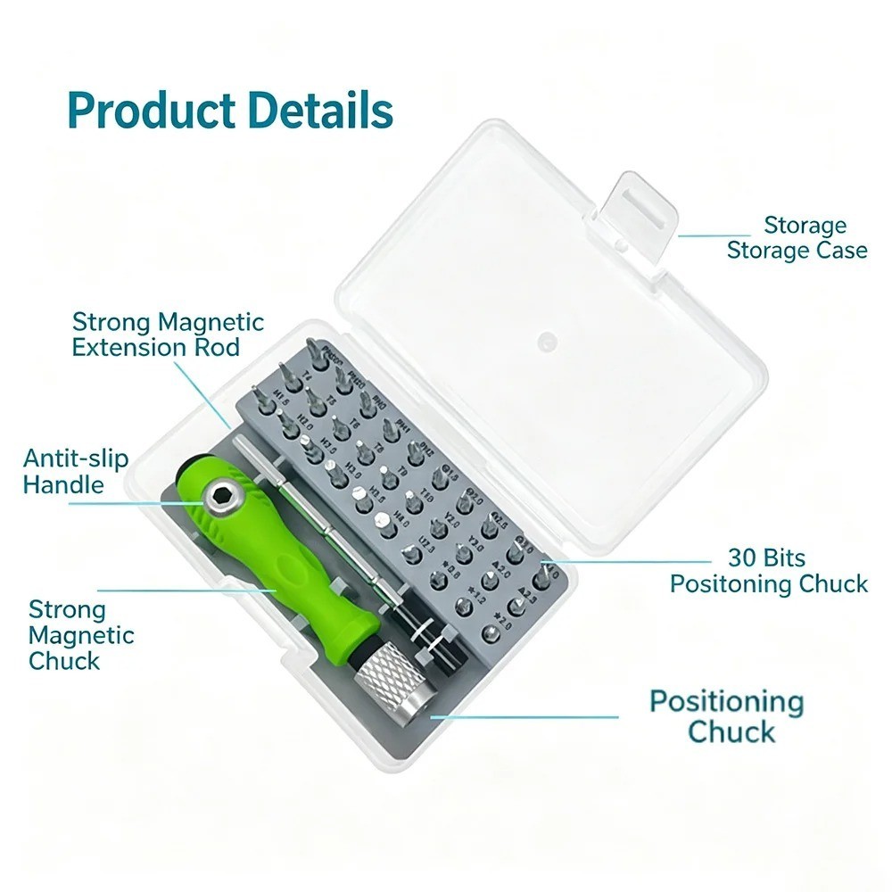 Precision Screwdriver Set 32 in 1 mini magnetic Screwdriver Set maintenance HO Precision Screwdriver Set 32 in 1 mini magnetic Screwdriver Set maintenance HO