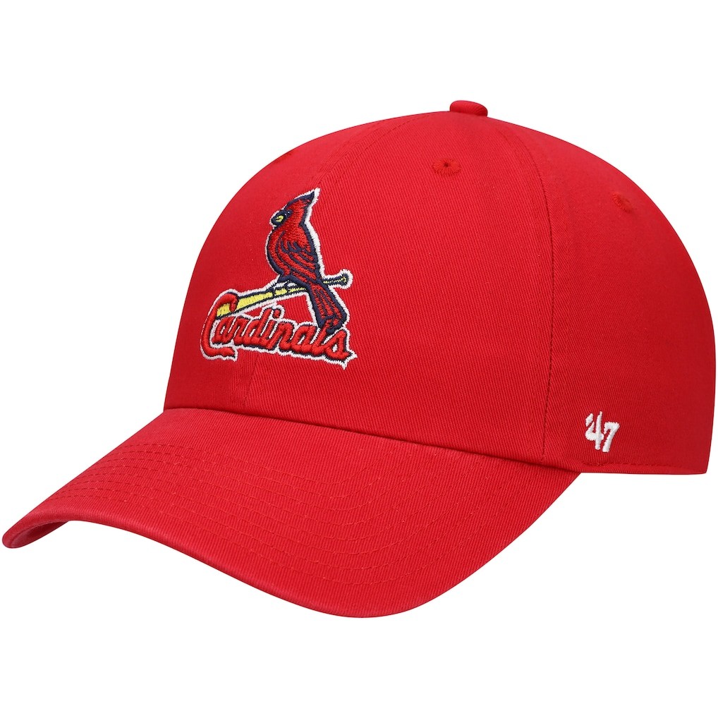 St. Louis Cardinals \'47 Brand Red Clean Up Adjustable Dad Hat Unisex Adults St. Louis Cardinals \'47 Brand Red Clean Up Adjustable Dad Hat Unisex Adults
