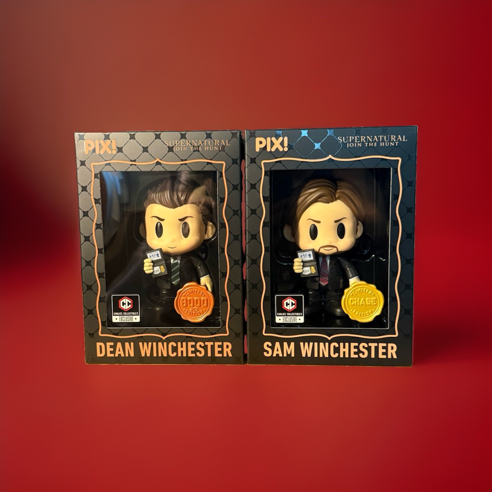 Thrilljoy PIX Television Supernatural Dean Winchester & Sam Winchester Figures