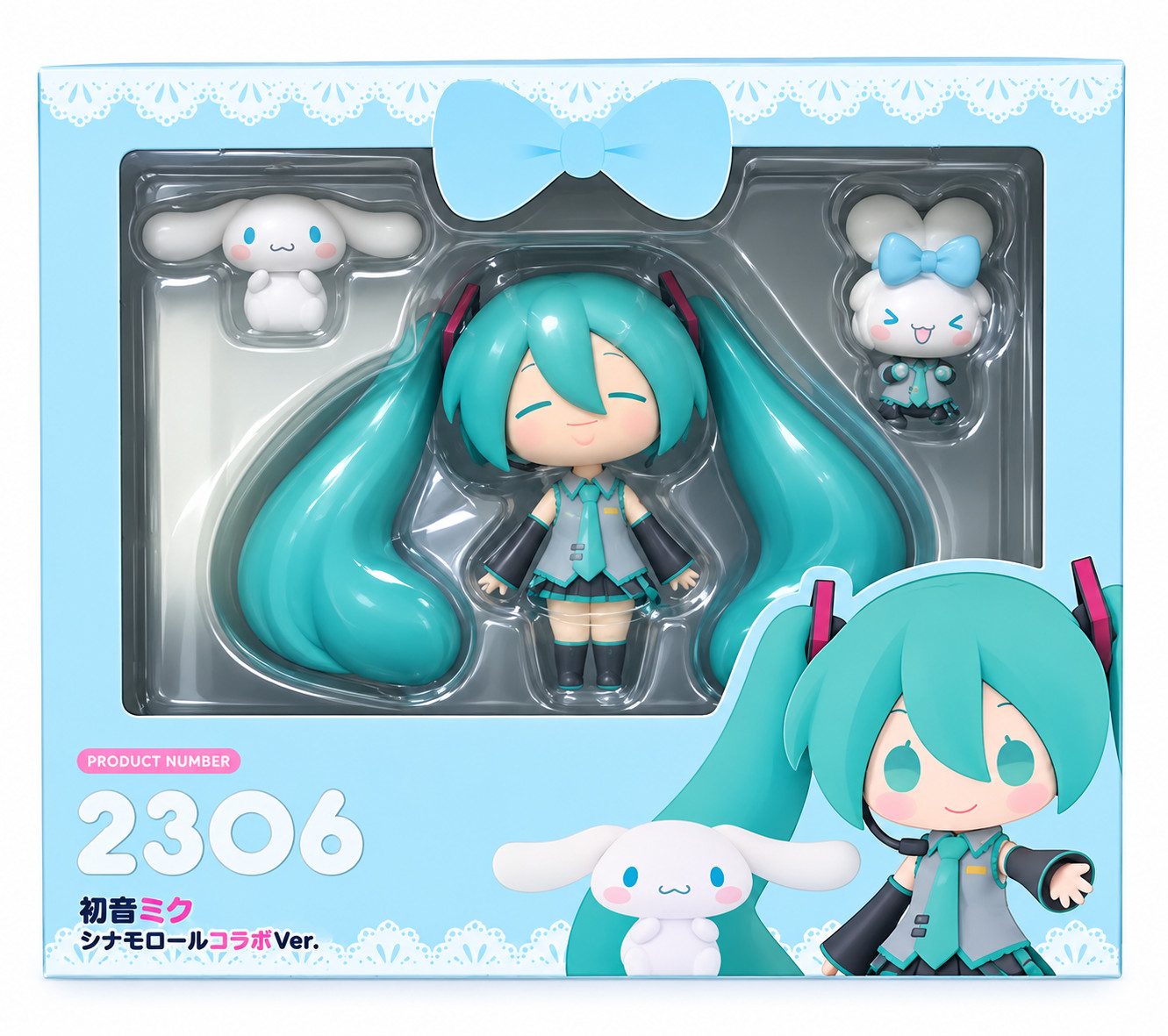 Nendoroid #2306 Hatsune, Miku x Cinnamoroll - 10cm Poseable, Figure Brand New Nendoroid #2306 Hatsune, Miku x Cinnamoroll - 10cm Poseable, Figure Brand New