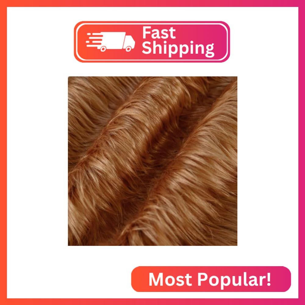 FabricLA Shaggy Faux Fur Square - 28\ FabricLA Shaggy Faux Fur Square - 28\