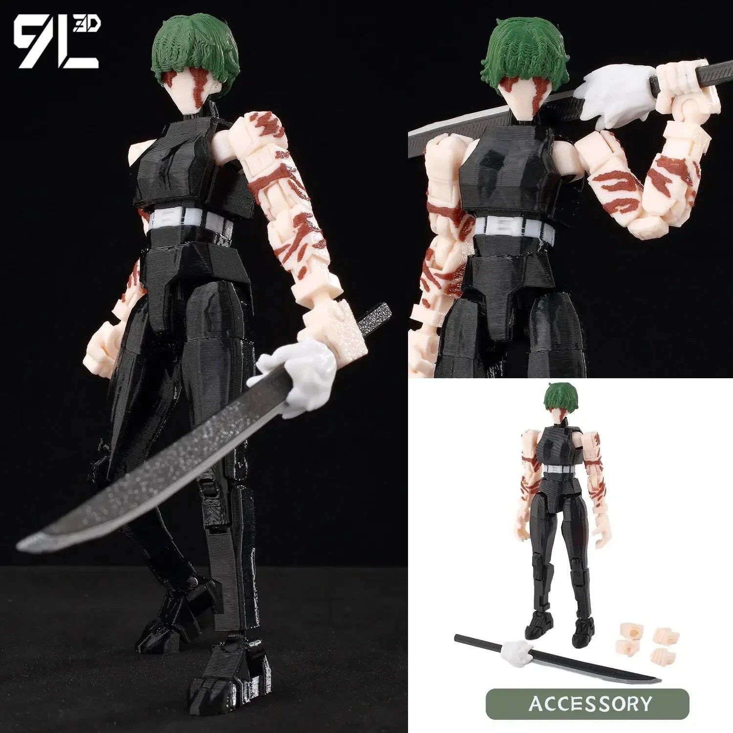 9L3D Printed Anime Jujutsu Kaisen Sukuna Yuji Yuta Satoru Gojo Lucky Dummy 13