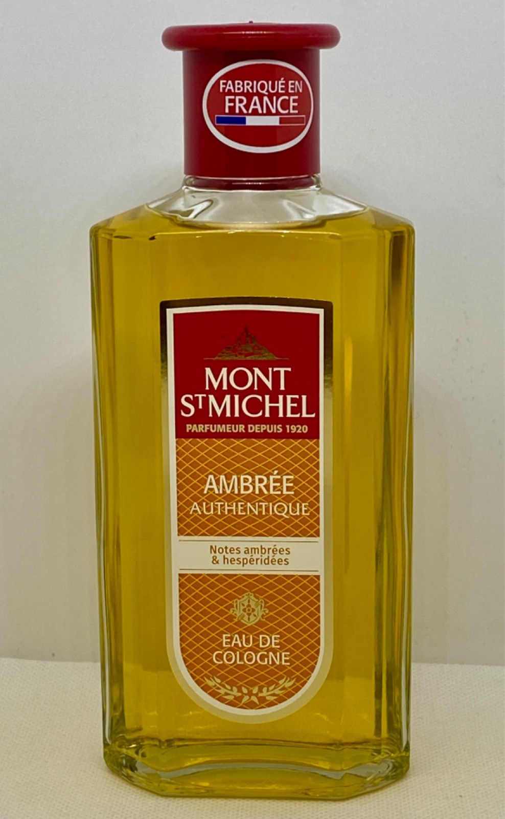 MONT ST MICHEL - AMBRÉE AUTHENTIQUE - EAU DE COLOGNE - 250 ml MONT ST MICHEL - AMBRÉE AUTHENTIQUE - EAU DE COLOGNE - 250 ml