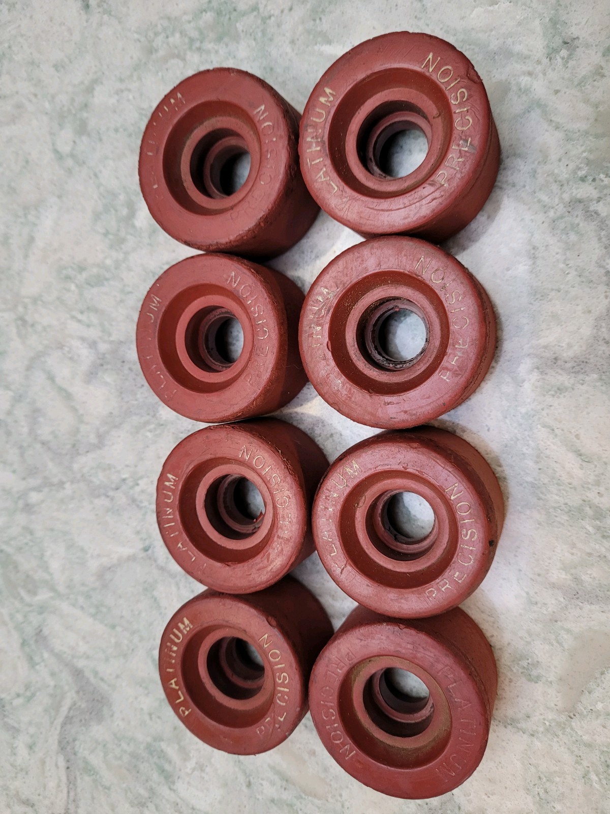 Vintage Vanguard Platinum Precision Roller Skate Wheels Red Vanathane Set of 8 Vintage Vanguard Platinum Precision Roller Skate Wheels Red Vanathane Set of 8