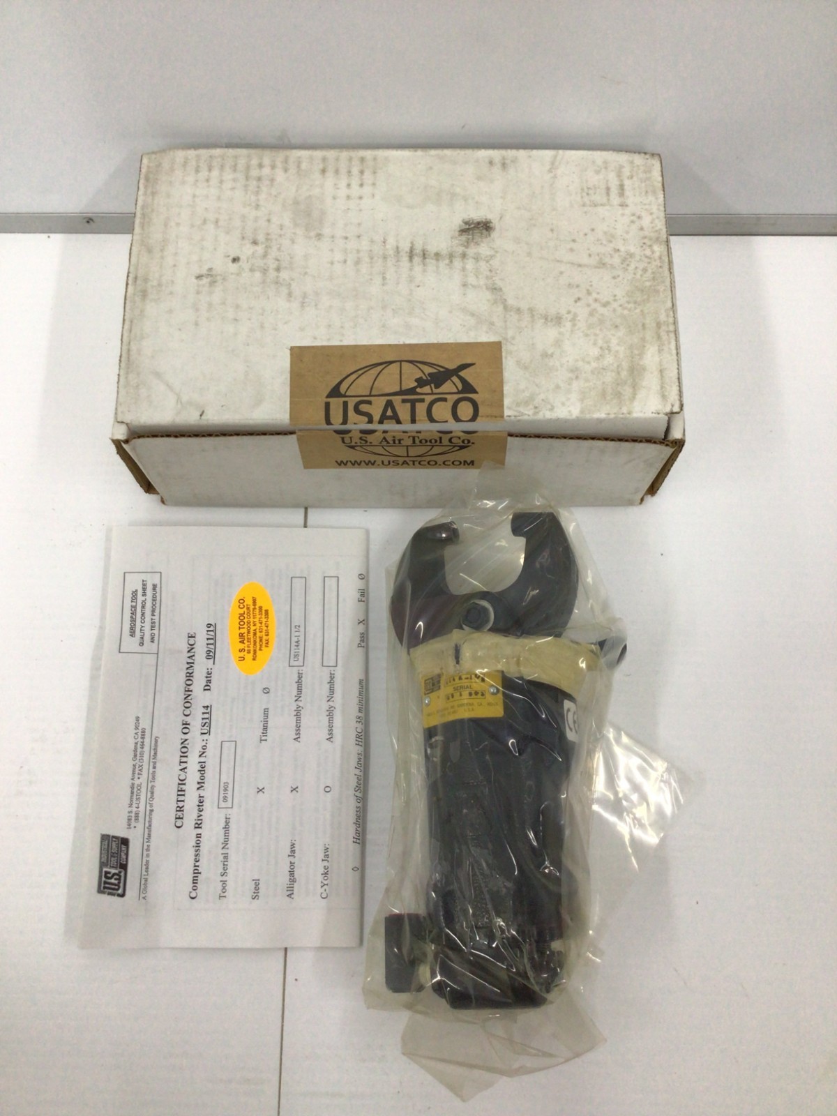 U.S. Industrial Tool 1/2 - Alligator-Type Compression Riveter (US114A-1 1/2) U.S. Industrial Tool 1/2 - Alligator-Type Compression Riveter (US114A-1 1/2)