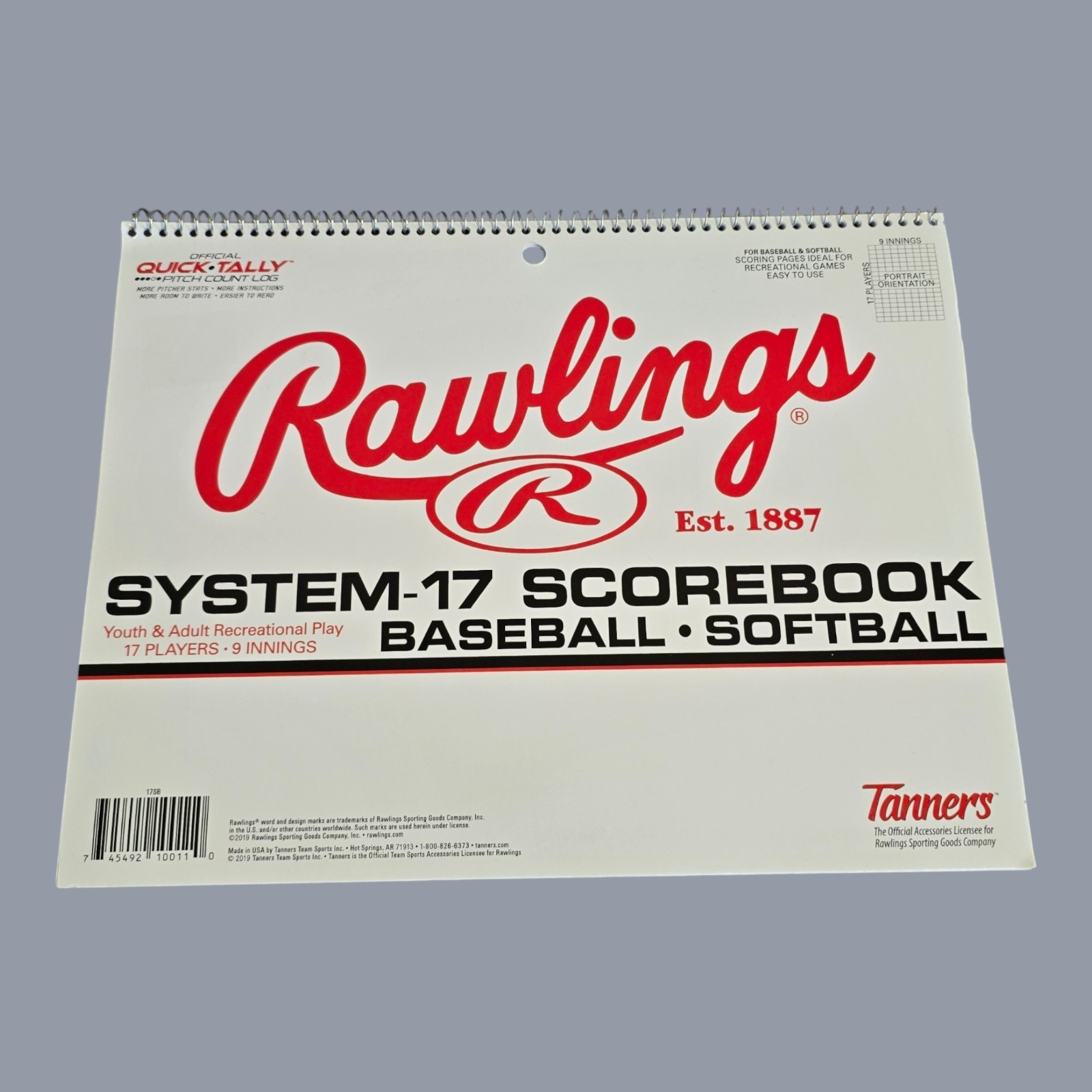NEW Rawlings System-17 Scorebook For Youth/Adult Recreational Baseball/Softball NEW Rawlings System-17 Scorebook For Youth/Adult Recreational Baseball/Softball