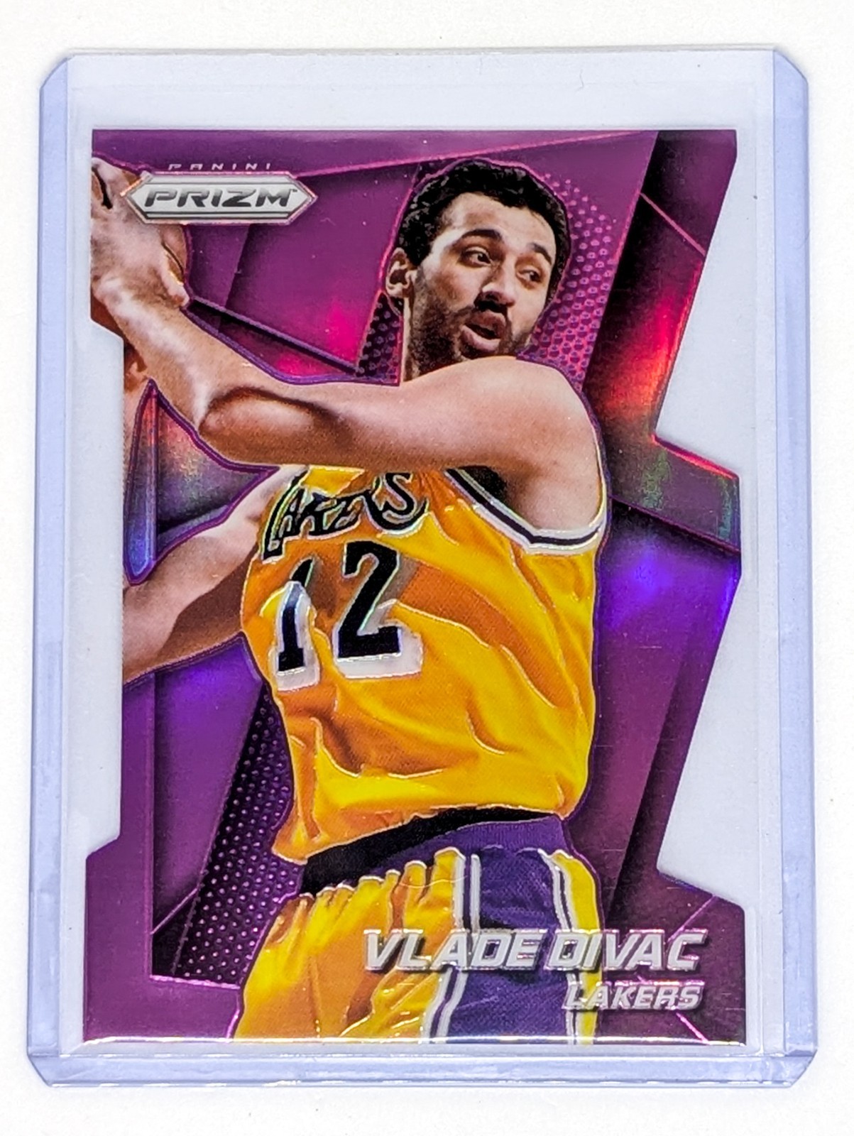 2014-15 Panini Prizm Purple Die-Cut Prizm #200 Vlade Divac /139 Lakers 2014-15 Panini Prizm Purple Die-Cut Prizm #200 Vlade Divac /139 Lakers