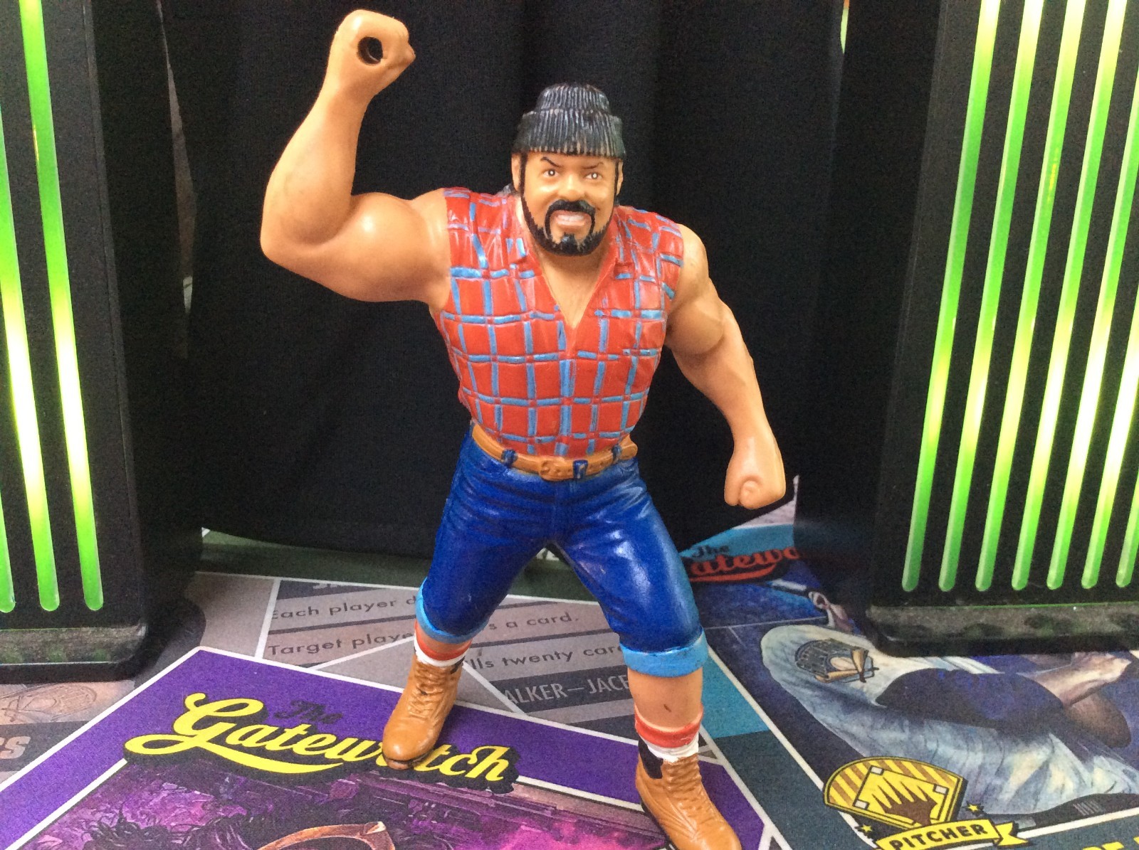 Big Josh 1990 WCW Galoob series 2 UK Exclusive wrestling figure Big Josh 1990 WCW Galoob series 2 UK Exclusive wrestling figure