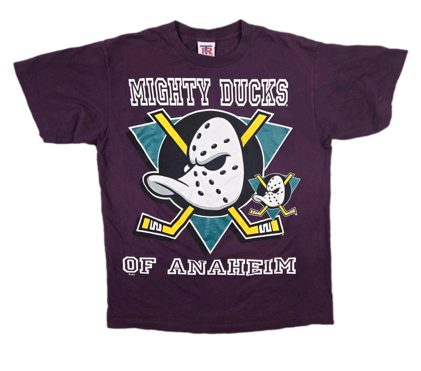 Mighty Ducks Vintage 1990s Single Stitch T-Shirt Team Rated USA Men\'s Size Large Mighty Ducks Vintage 1990s Single Stitch T-Shirt Team Rated USA Men\'s Size Large