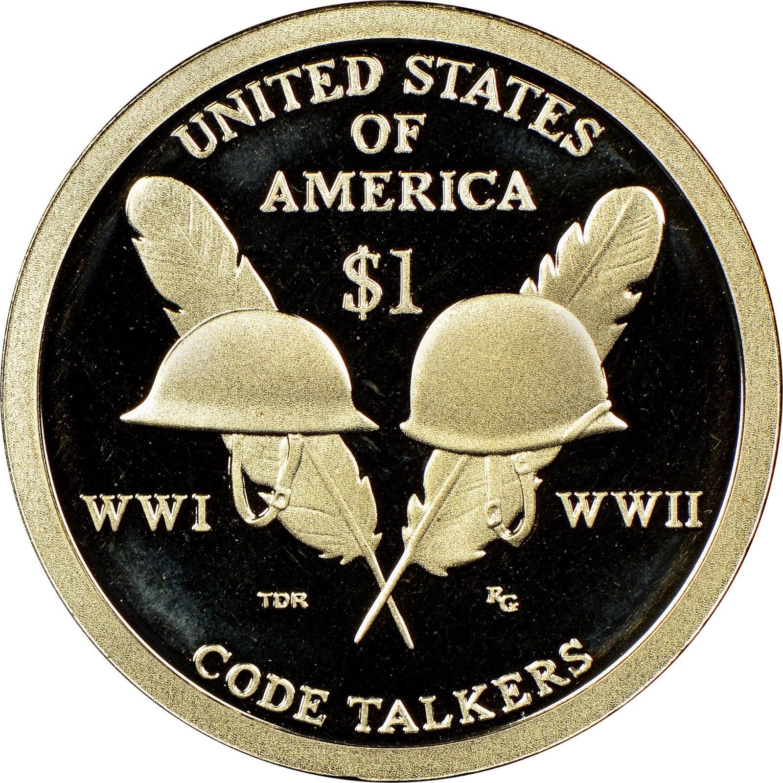 2016-S Proof Native American Code Talkers Sacagawea Dollar 1$