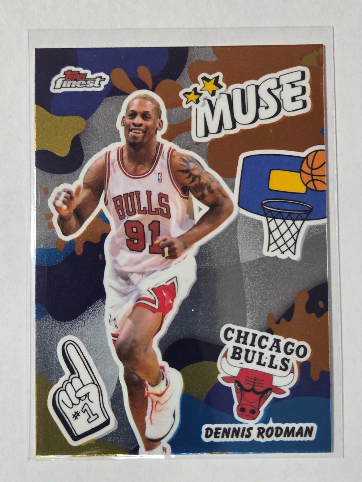 🔥🏀 2025-26 Topps Finest Muse Dennis Rodman Chicago Bulls 