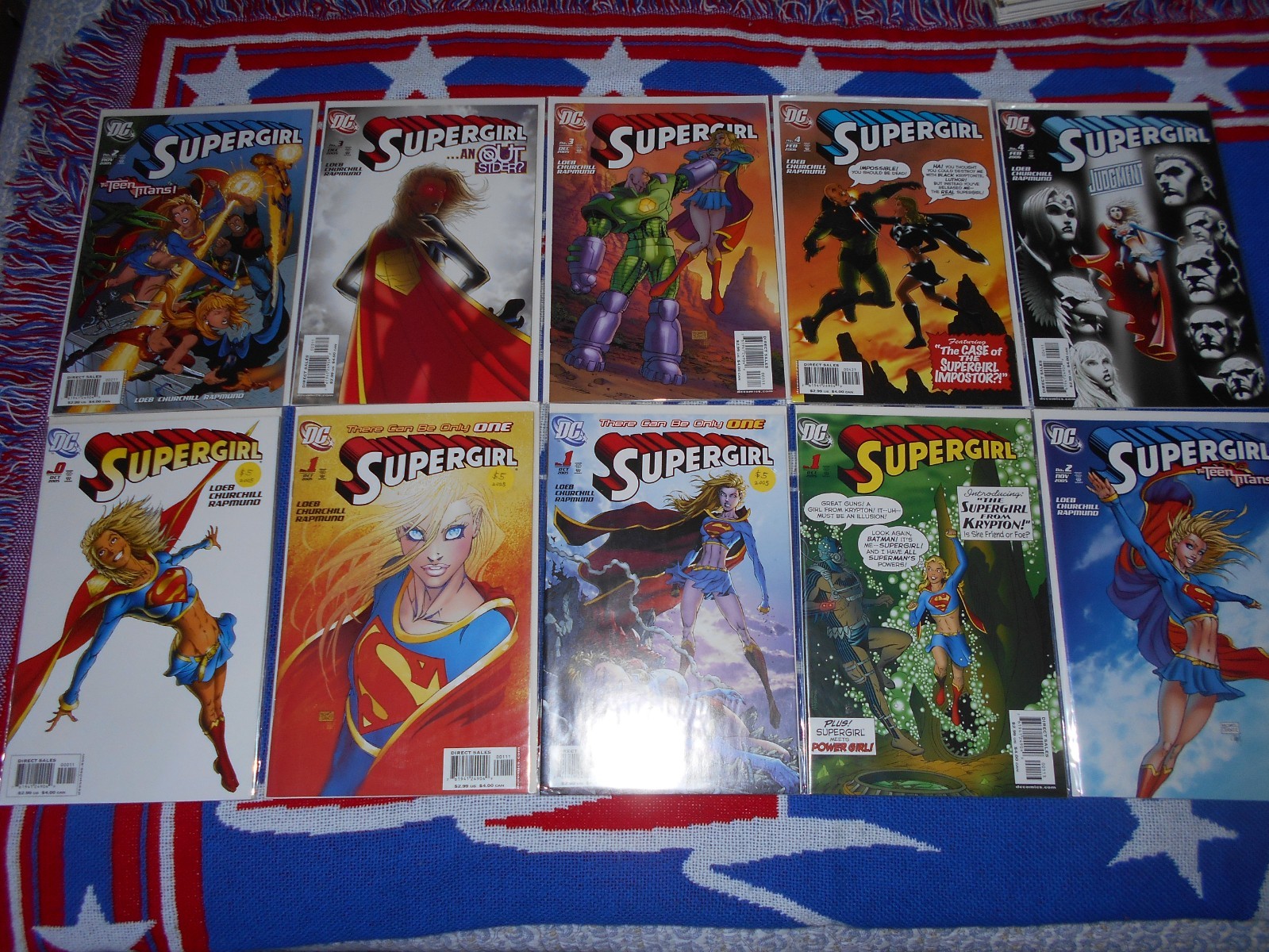 Supergirl Vol 5 - 2005 (0-12) + 7 Variants Loeb/Turner (20 Comics) NM Supergirl Vol 5 - 2005 (0-12) + 7 Variants Loeb/Turner (20 Comics) NM