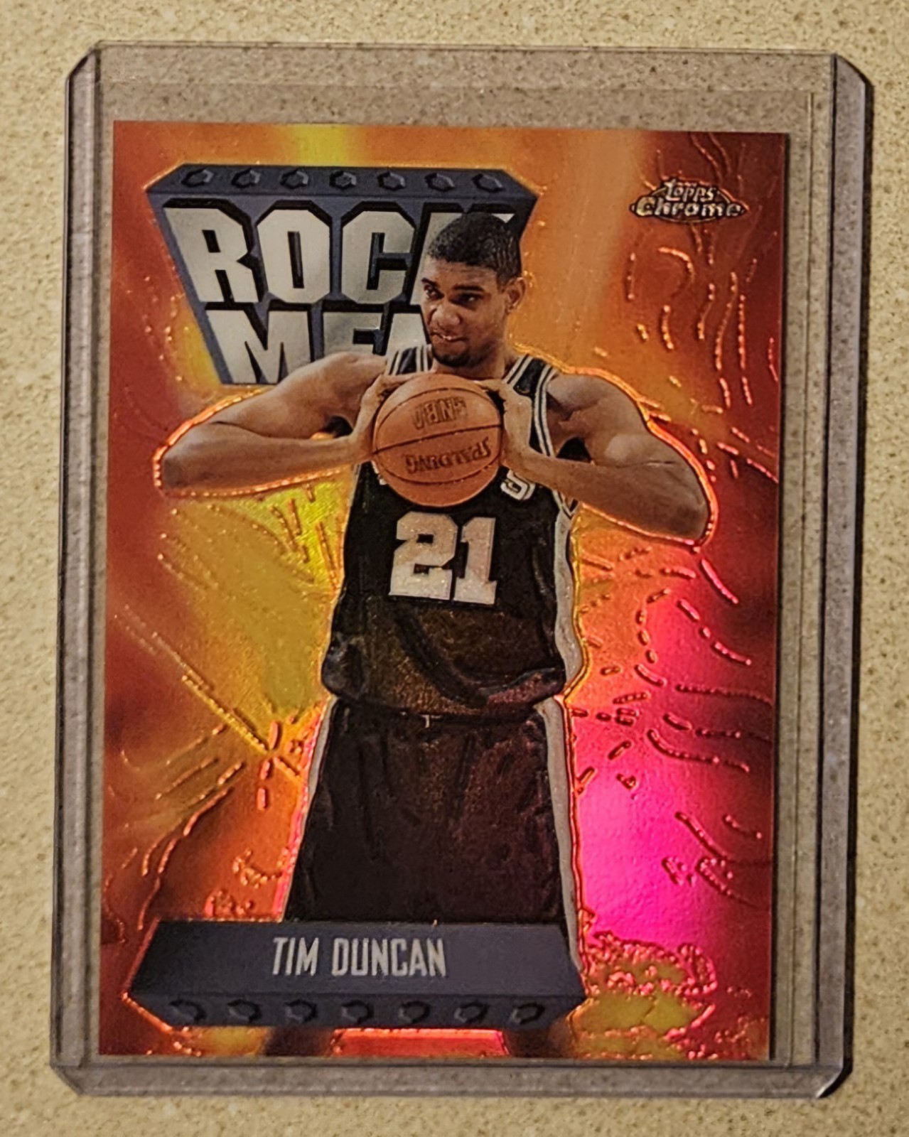 Tim Duncan 1998-99 Topps Chrome SP Season\'s Best Refractor Insert #17 - Spurs 🔥 Tim Duncan 1998-99 Topps Chrome SP Season\'s Best Refractor Insert #17 - Spurs 🔥