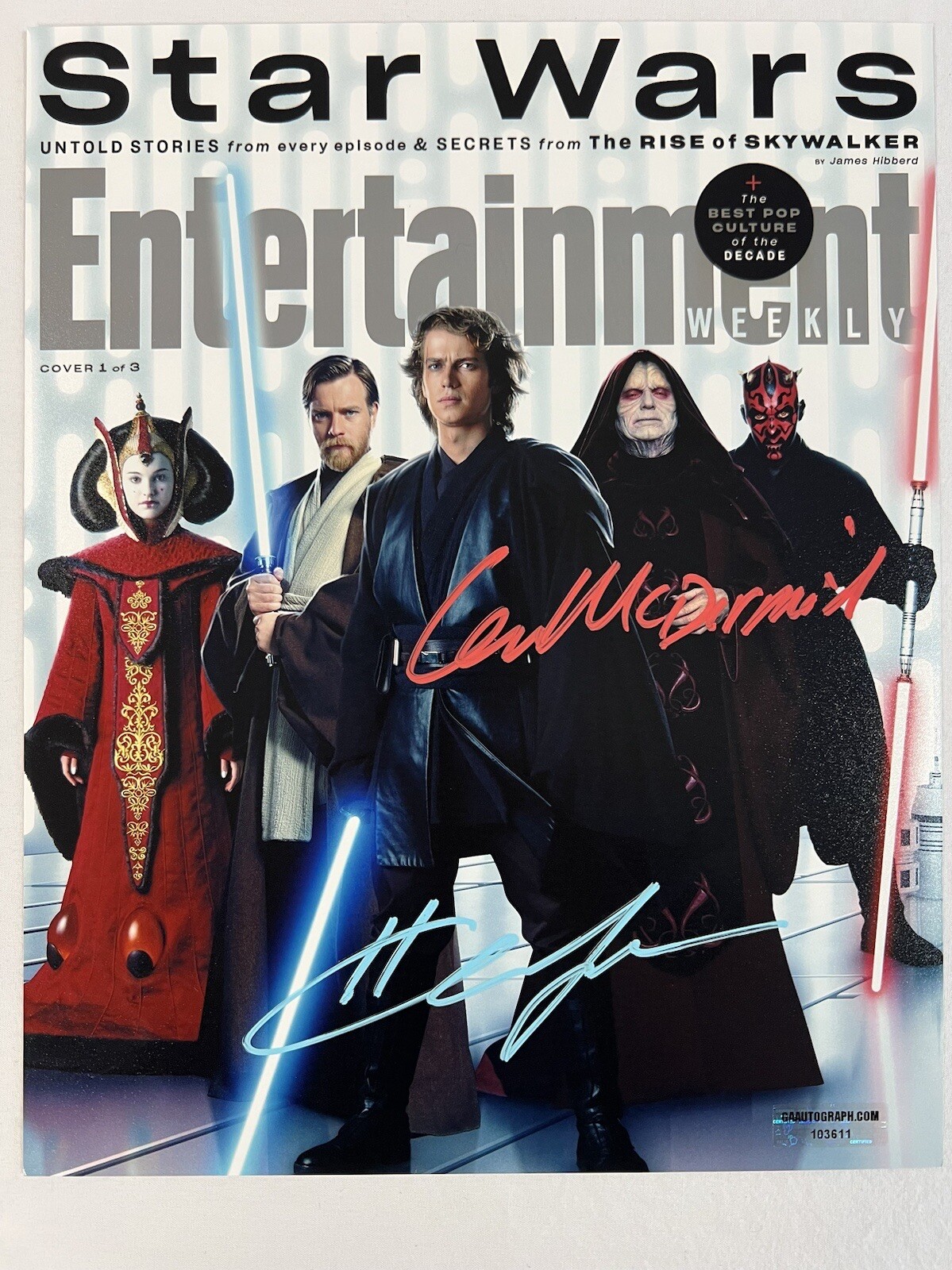Hayden Christiensen & lan McDiarmid ‘Star Wars’ Signed Auto 10x8 Photo with COA Hayden Christiensen & lan McDiarmid ‘Star Wars’ Signed Auto 10x8 Photo with COA