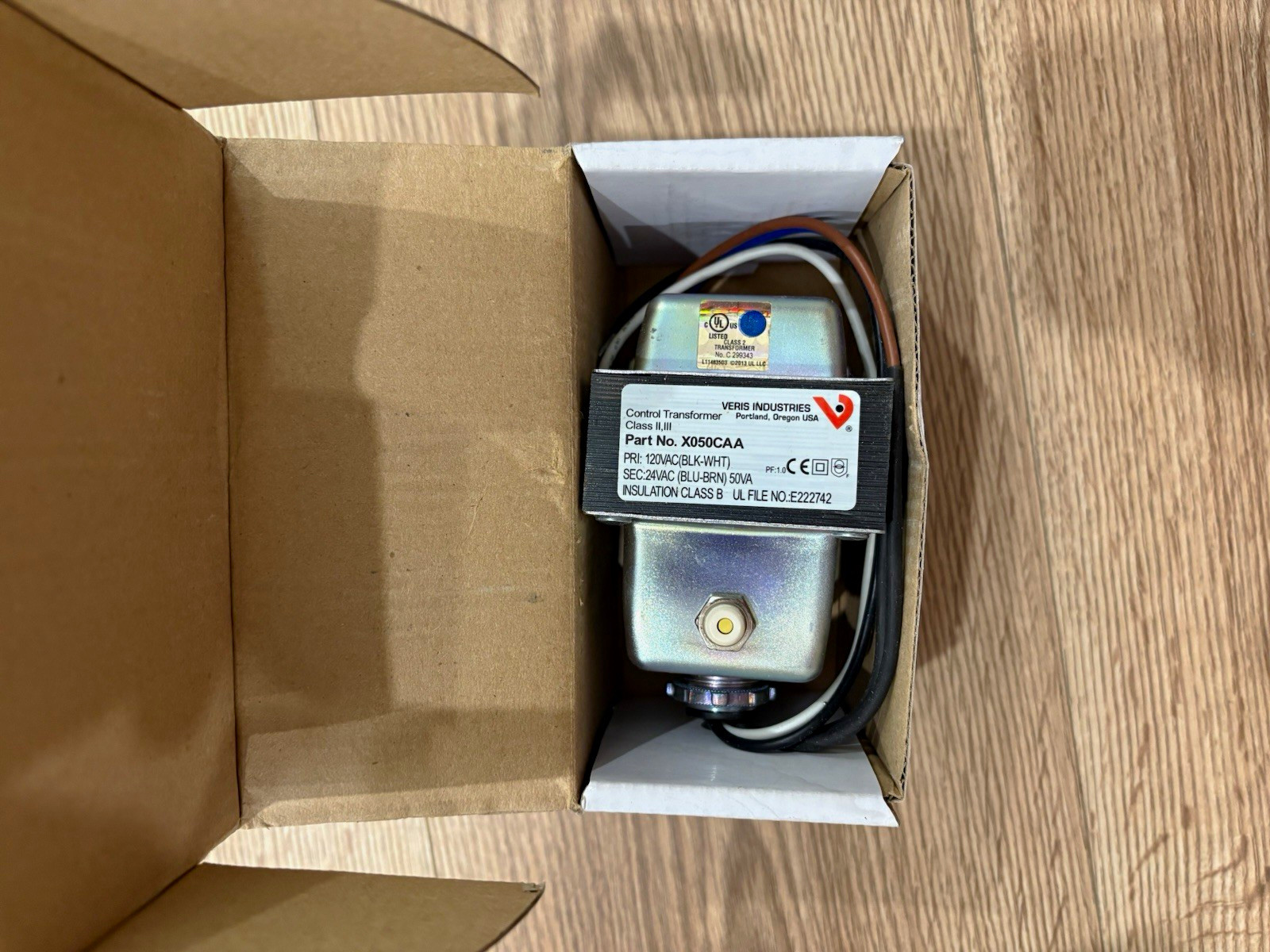 Veris Industries X050CAA Control Transformer 120V to 24V 50VA