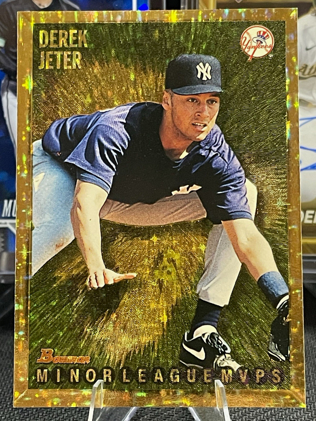 Bowman 1995 Minor League MVPs Derek Jeter Gold #229 New York Yankees MLB Bowman 1995 Minor League MVPs Derek Jeter Gold #229 New York Yankees MLB