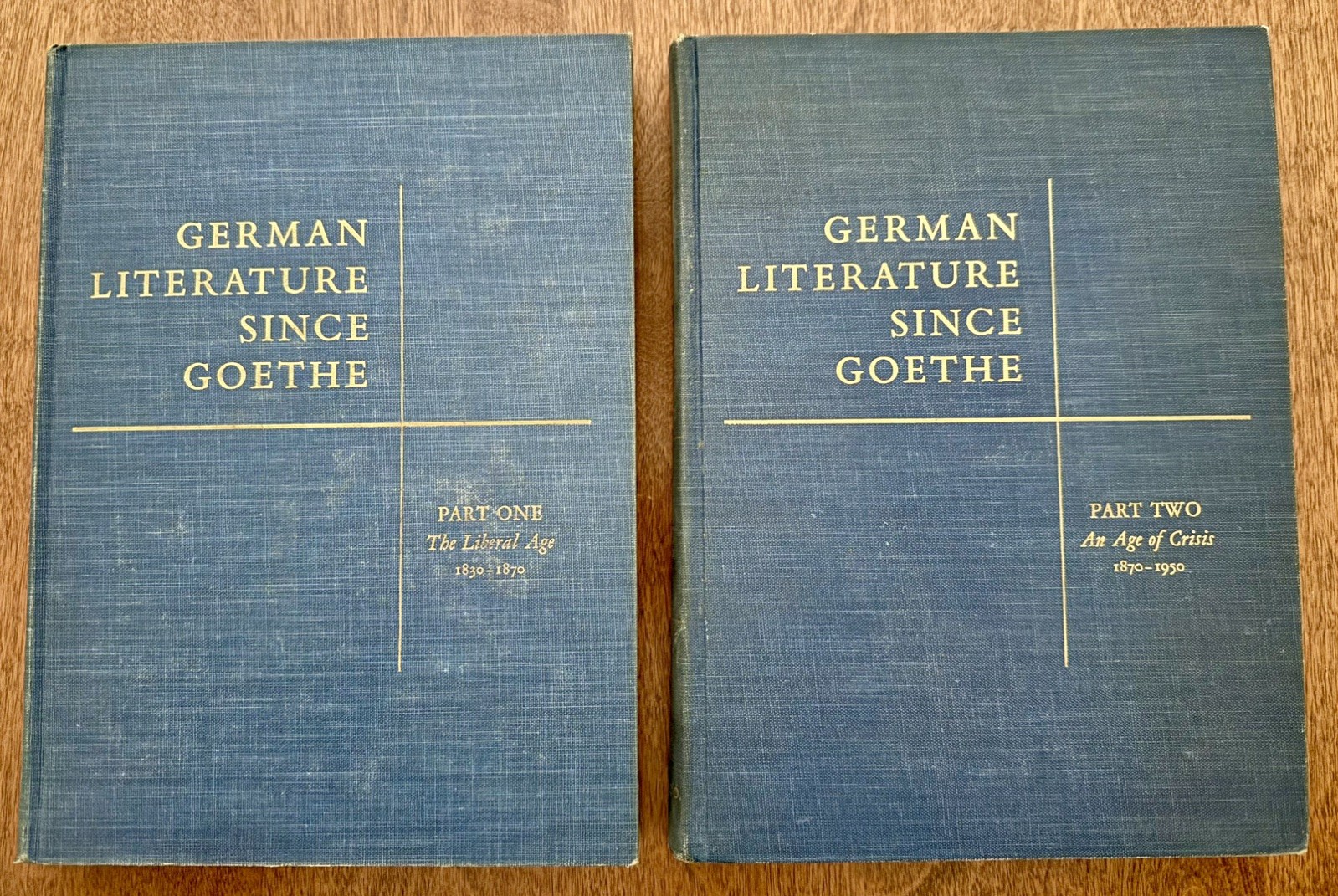 German Literature Since Goethe Vols 1 and 2 1958/59 Pub German Literature Since Goethe Vols 1 and 2 1958/59 Pub