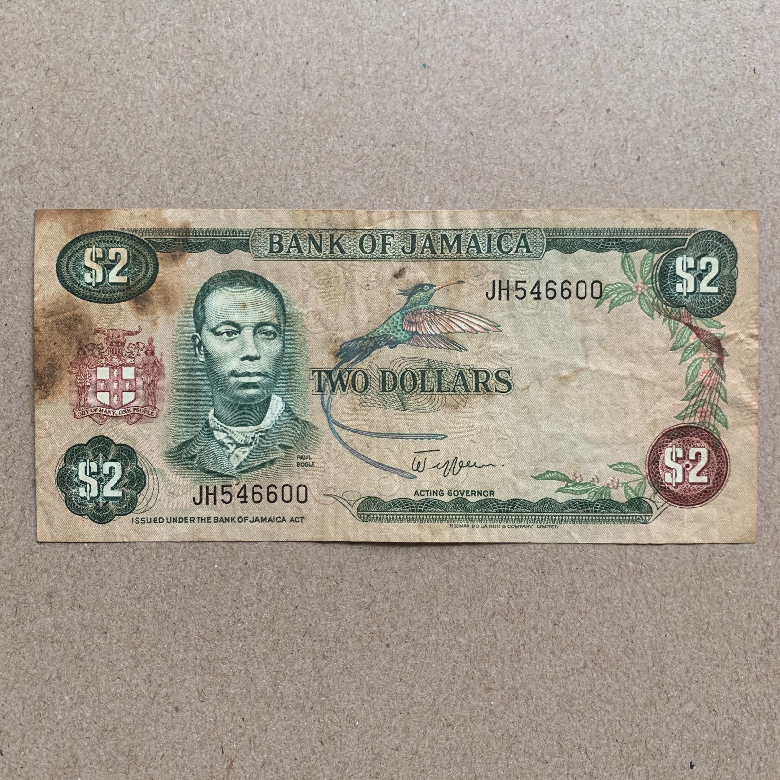 🇯🇲 Jamaica, $2 Banknote Jamaican Children Currency Paper Money 🇯🇲 Jamaica, $2 Banknote Jamaican Children Currency Paper Money