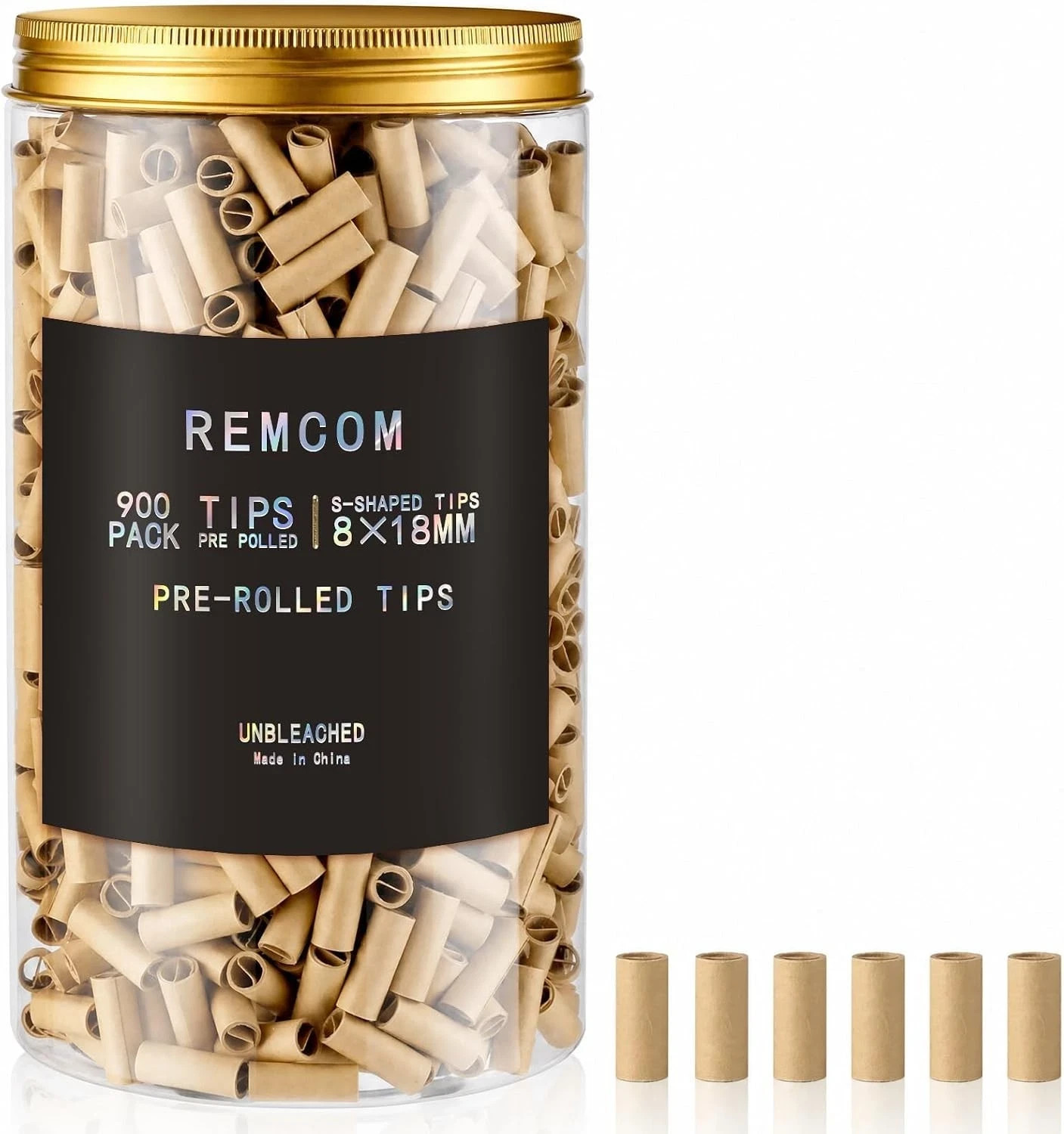900 Pack Rolling tips Ø8mm - Natural Unbleached Pre-Rolled Filter Tips-1 Can ... 900 Pack Rolling tips Ø8mm - Natural Unbleached Pre-Rolled Filter Tips-1 Can ...