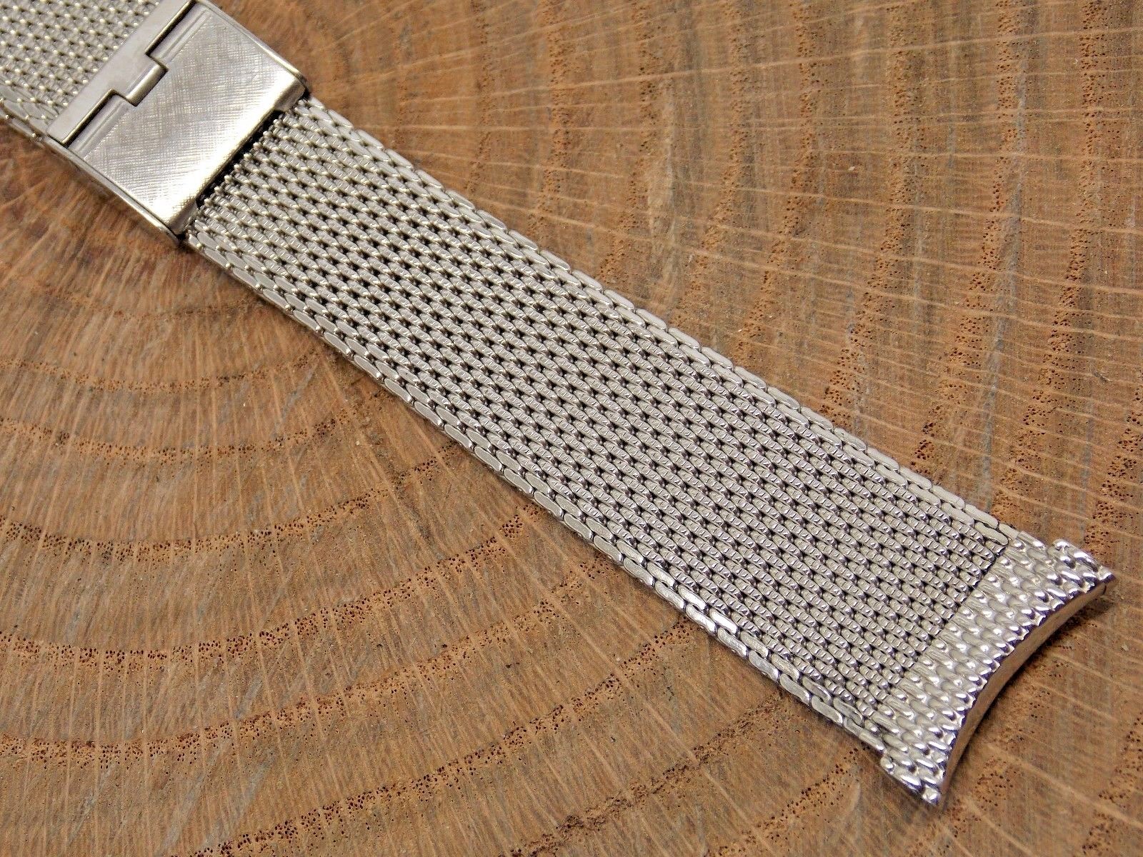 Vintage Stainless Steel Mens Duchess Watch band NOS 19mm Extra Long 7 1/8 inch Vintage Stainless Steel Mens Duchess Watch band NOS 19mm Extra Long 7 1/8 inch