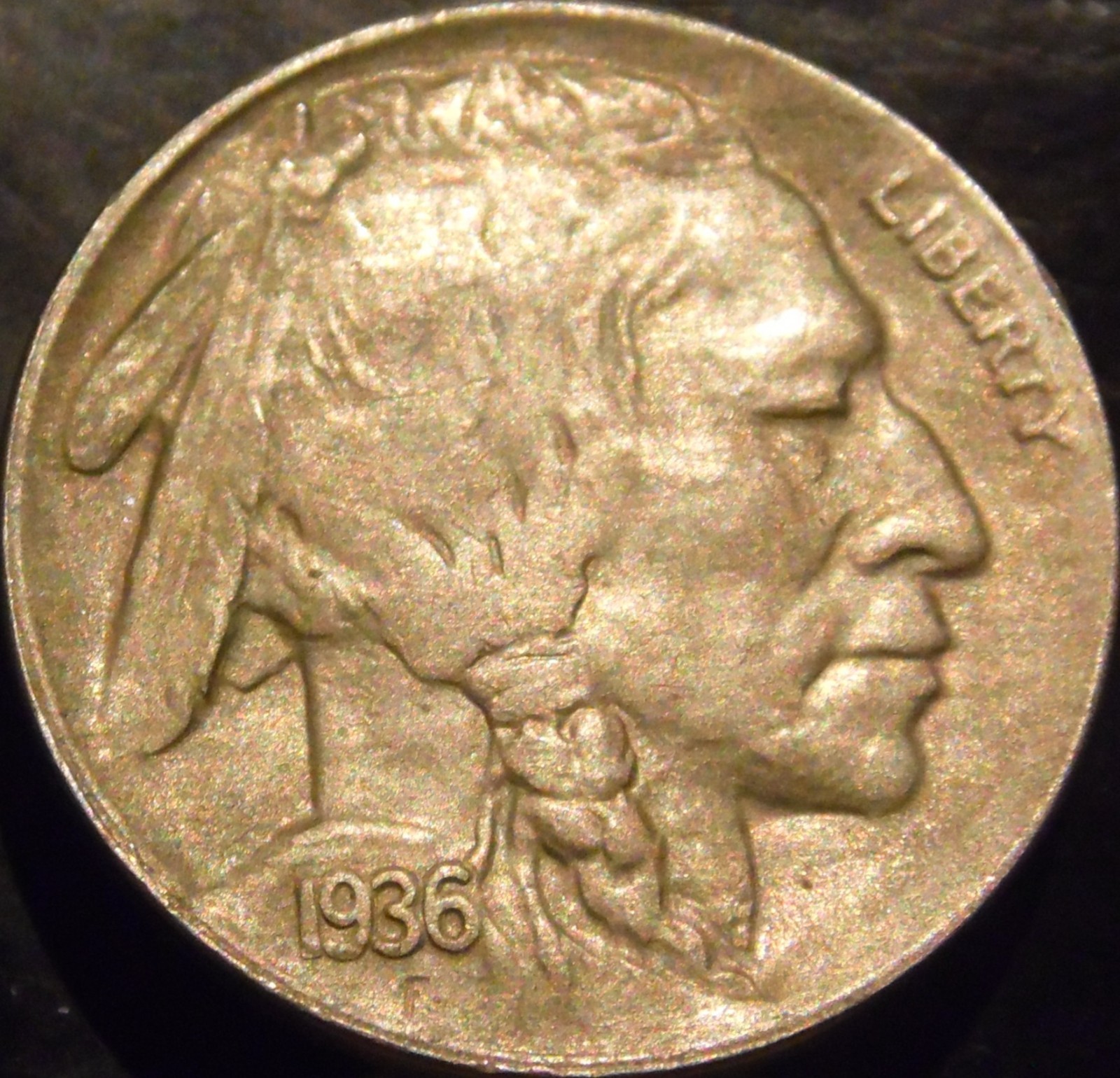 1936-D Buffalo Nickel Choice BU Uncirculated Full Horn