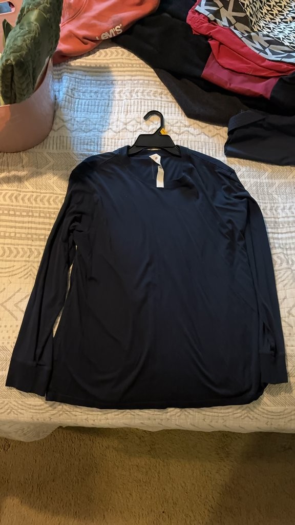 Lululemon Navy Blue Long Sleeve Shirt Lululemon Navy Blue Long Sleeve Shirt