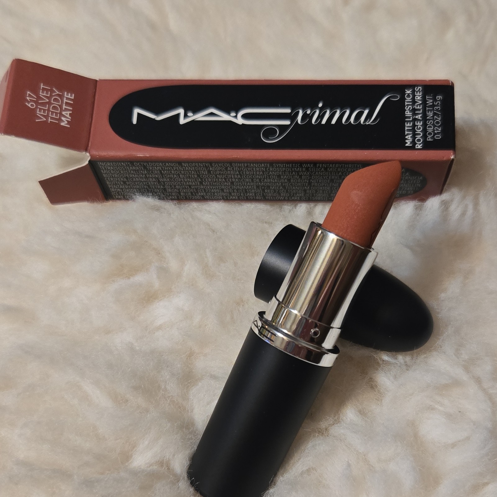 M·A·C Macximal Matte Stick Lipstick 617 Velvet Teddy Nude Brown 0.12 oz M·A·C Macximal Matte Stick Lipstick 617 Velvet Teddy Nude Brown 0.12 oz