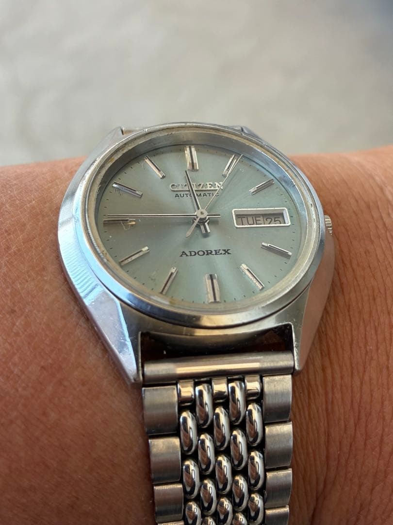 CITIZEN Adorex Working Rare Ice Blue Dial No Belt