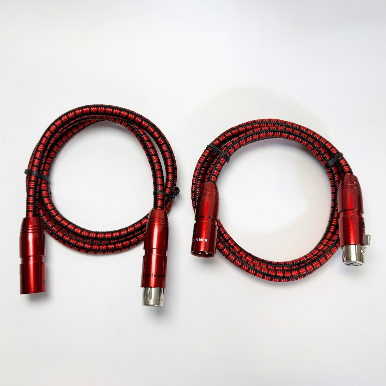 AudioQuest King Cobra XLR Cables 1m Pair Balanced Male to Female Interconnect