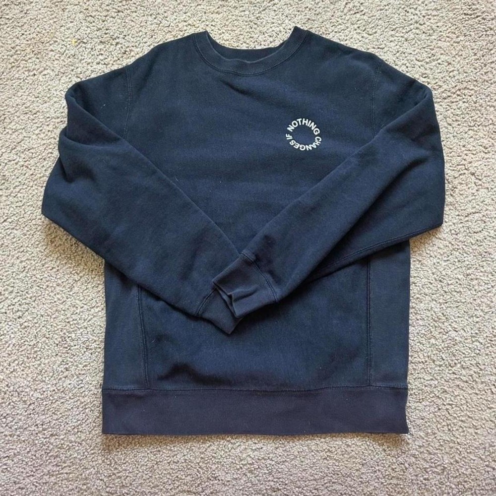 Nothing Changes if Nothing Changes Black Haerfest Crewneck Nothing Changes if Nothing Changes Black Haerfest Crewneck