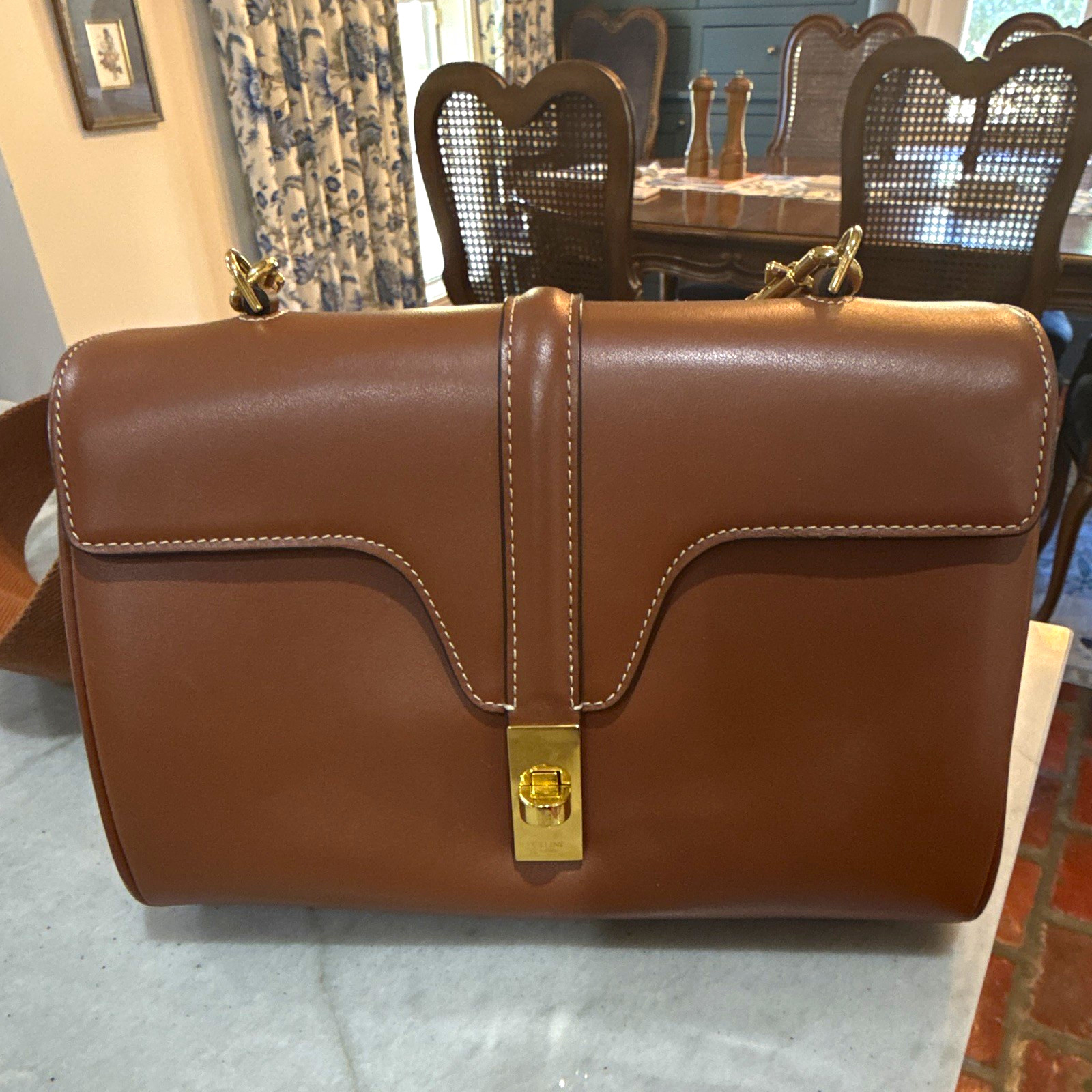 Celine teen soft 16 shoulder crossbody bag in tan in excellent condition Celine teen soft 16 shoulder crossbody bag in tan in excellent condition