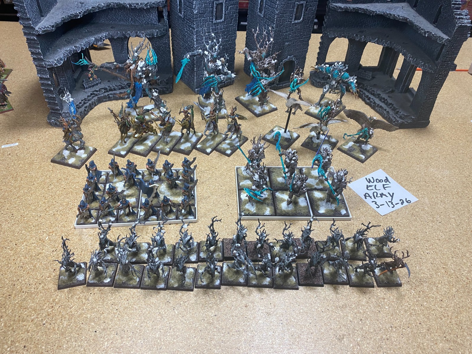 Warhammer Fantasy The Old World - Wood Elves Army Lot - Wood Elf Army Warhammer Fantasy The Old World - Wood Elves Army Lot - Wood Elf Army