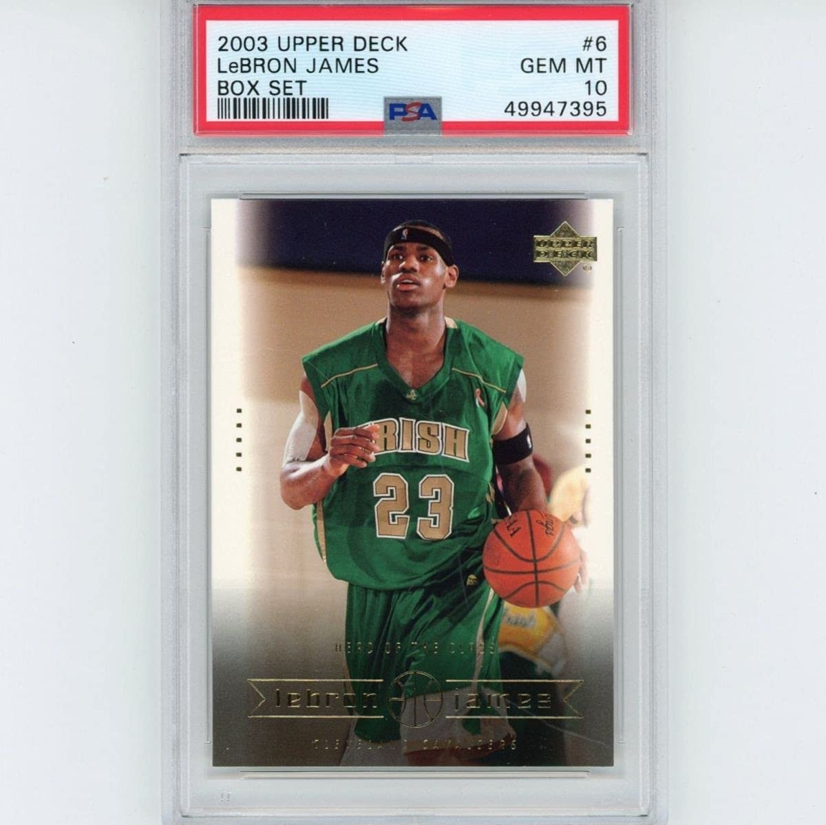 Graded 2003-04 Upper Deck LeBron James #6 Box Set Rookie Card PSA 10 Graded 2003-04 Upper Deck LeBron James #6 Box Set Rookie Card PSA 10
